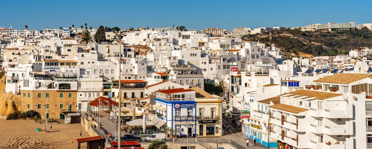 A view of Albufeira's pretty Old Town